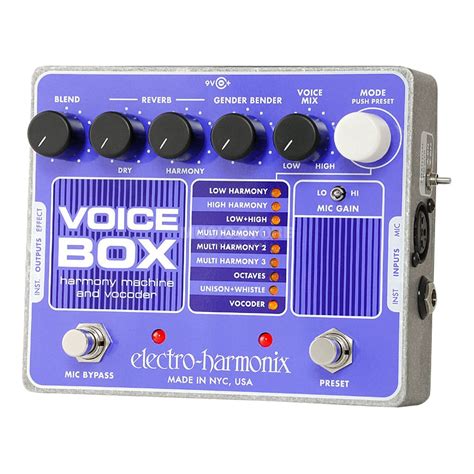 electro-harmonix voice box review|vocal harmony machine.